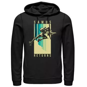 Мужской пуловер с капюшоном Samus Returns Licensed Character