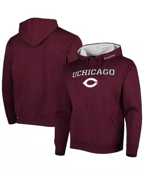Мужской пуловер с капюшоном UChicago Maroons Isle Maroon UChicago Maroons Isle Colosseum