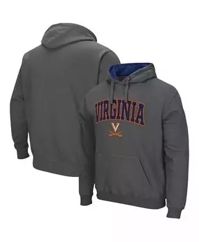 Мужской пуловер с капюшоном Virginia Cavaliers Arch и Logo 3.0 Colosseum, оранжевый