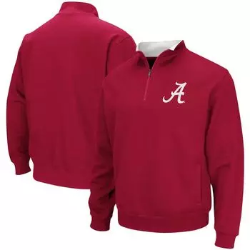 Мужской пуловер с молнией до четверти и логотипом Crimson Alabama Crimson Tide Tortugas Colosseum