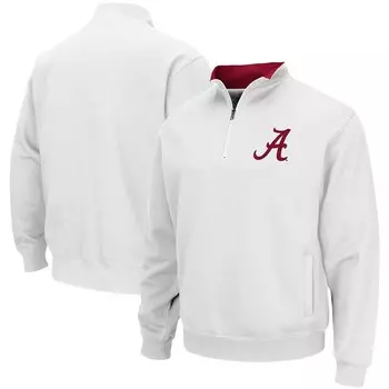Мужской пуловер с молнией в четверть и логотипом Colosseum White Alabama Crimson Tide Tortugas, цвет Ala White