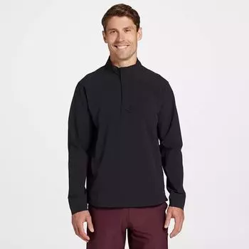 Мужской пуловер с вырезом для гольфа Vrst, черный