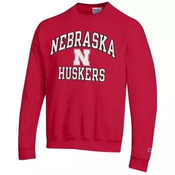 Мужской пуловер-толстовка Scarlet Nebraska Huskers High Motor Champion