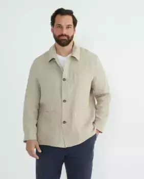 Мужской рабочий костюм из 100% льна, большие размеры Emidio Tucci, цвет Piedra