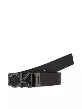 Мужской ремень Calvin Klein Adj/Rev Ck Metal Bombe Pb K50K510948, черный