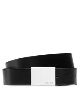 Мужской ремень Calvin Klein Formal Plaque Belt 3.5cm K50K504309, черный