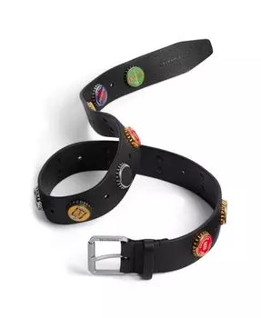 Мужской ремень для бутылочных крышек Balenciaga, черный