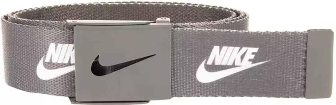 Мужской ремень для гольфа Nike Futura Single Web, серый