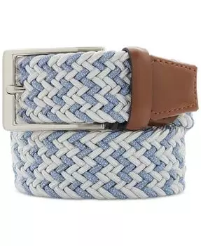 Мужской ремень из эластичной тесьмы Perry Ellis Portfolio, синий