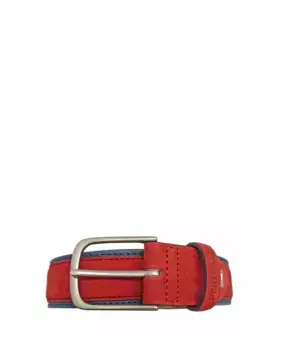 Мужской ремень из бычьей кожи красного/темно-синего цвета Pertegaz