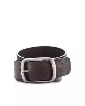 Мужской ремень из коричневой вырезанной кожи Lois, коричневый