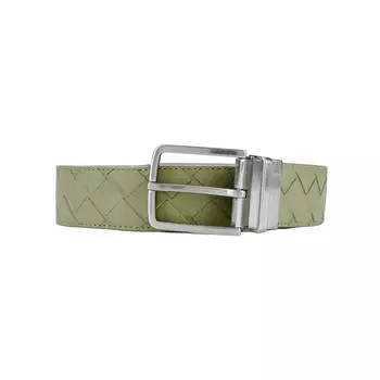 Мужской ремень из коровьей кожи, ширина 3,5 см Bottega Veneta, Travertine/Emerald Green