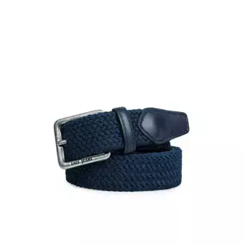 Мужской ремень из текстиля и кожи темно-синего цвета Lois, синий