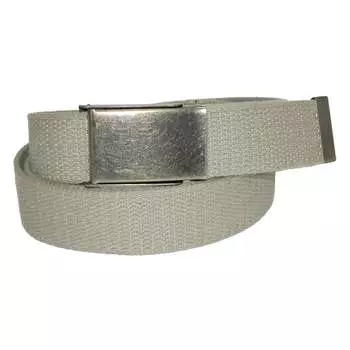Мужской ремень из ткани для больших и высоких мужчин с никелевой пряжкой-перекидным верхом CTM, хаки