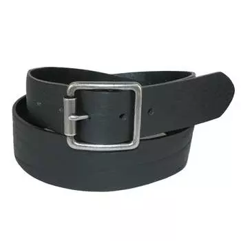 Мужской ремень Ravens Italian Leather с центральной пряжкой The British Belt Company, черный