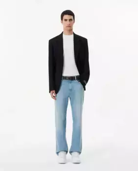 Мужской ремень с многоцветной монограммой Lacoste, многоцветный