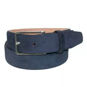 Мужской ремень Stratton Italian Leather Suede The British Belt Company, темно-синий