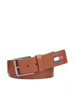 Мужской ремень Tommy Jeans, коричневый