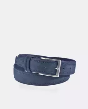 Мужской ремень Yanko из натуральной кожи, синий