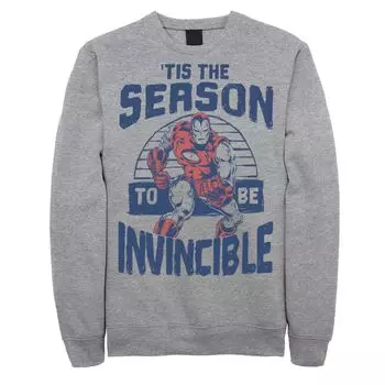 Мужской рождественский свитшот Iron Man 'Tis The Season Invincible Marvel
