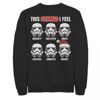 Мужской рождественский свитшот Stormtrooper Sithmas Emotions Star Wars