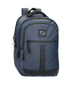 Мужской рюкзак для компьютера Hoxton с тремя отделениями темно-синего цвета Pepe Jeans, черный