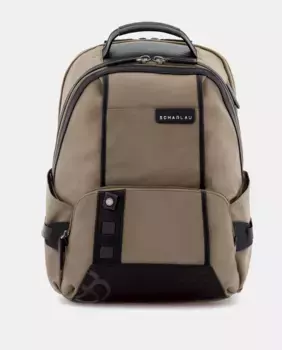 Мужской рюкзак из бежевой ткани Scharlau, бежевый