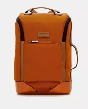 Мужской рюкзак из оранжевой ткани Scharlau, оранжевый