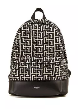 Мужской рюкзак с логотипом Balmain, черный