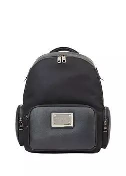 Мужской рюкзак с логотипом Dolce&Gabbana, черный