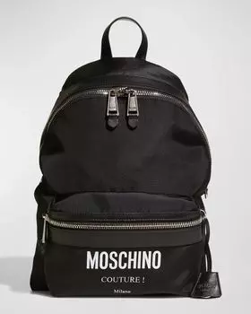 Мужской рюкзак с логотипом Moschino, цвет Black Multi