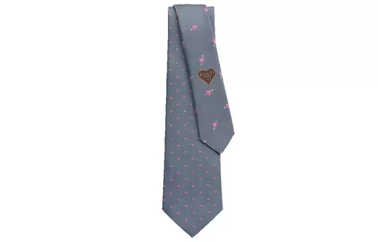 Мужской серые галстук Twillbi HERMES, серый