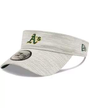 Мужской серый козырек Oakland Athletics Distinct Visor New Era