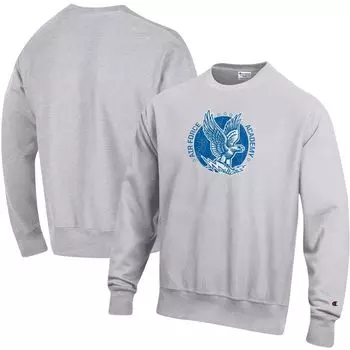 Мужской серый пуловер с логотипом Air Force Falcons Vault обратного плетения, толстовка с капюшоном Champion