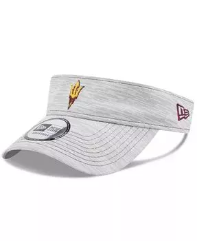 Мужской серый регулируемый козырек с логотипом Arizona State Sun Devils New Era, серый