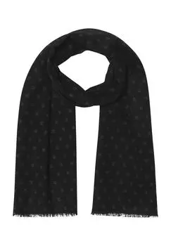 Мужской шарф с цветочным бахромой Dunmore, цвет Schwarz Grau