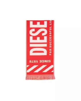 Мужской шарф с логотипом Diesel, красный