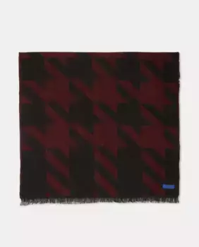 Мужской шарф в ломаную клетку Florentino, цвет Granate