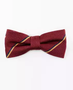 Мужской шелковый галстук-бабочка с полосатым принтом El Ganso, красный