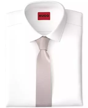 Мужской шелковый галстук Hugo Boss, розовый