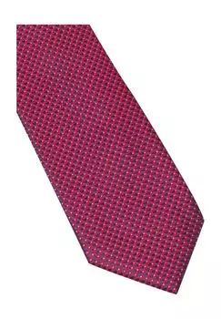 Мужской шелковый галстук с минимальным принтом ETERNA, красный