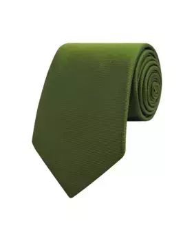 Мужской шелковый галстук с однотонным принтом Mirto, цвет Kaki