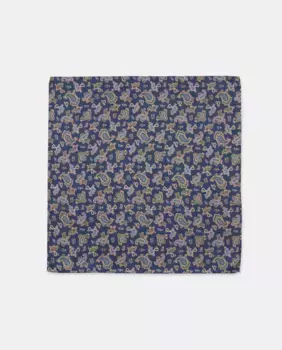 Мужской шелковый нагрудный платок Emidio Tucci, синий