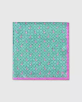 Мужской шелковый шарф Olimpo, зеленый