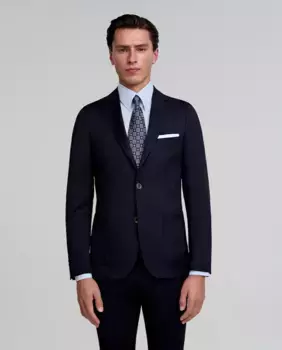 Мужской шерстяной блейзер обычного кроя Scalpers, синий