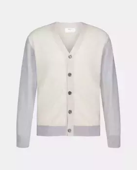 Мужской шерстяной кардиган на пуговицах Mirto, бежевый