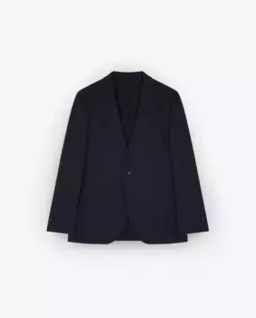 Мужской шерстяной пиджак с воротником с лацканами Scalpers, синий