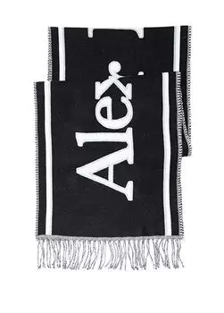 Мужской шерстяной шарф Mcqueen, белый