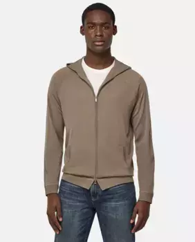 Мужской шерстяной свитер с длинными рукавами Boggi Milano, цвет Topo