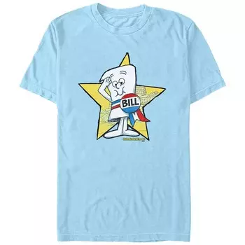 Мужской школьный рок! Футболка Bill с графическим рисунком Licensed Character, цвет Light Blue